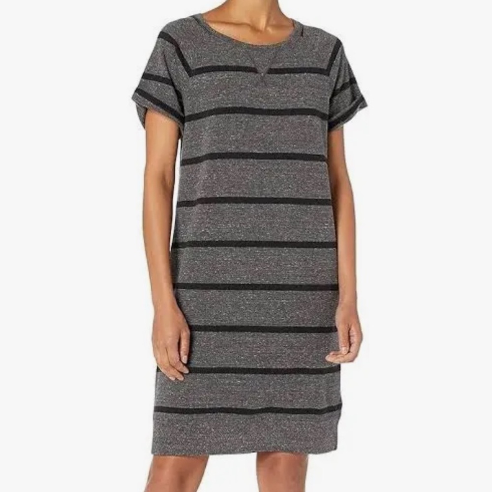 Goodthreads Women's Relaxed Fit Modal Roll-Sleeve Sweatshirt Dress size M